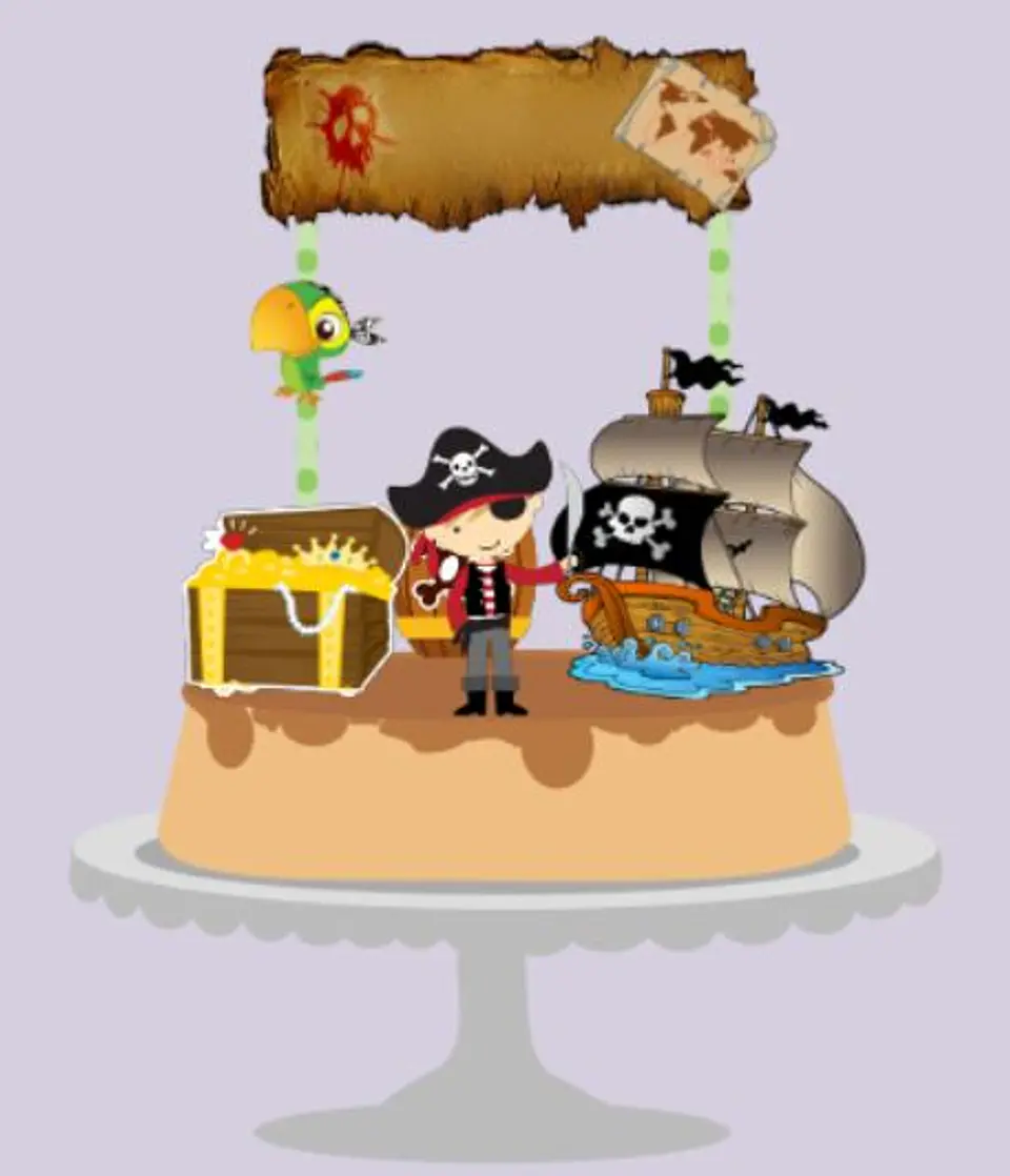 Arquivo de Corte Topo de Bolo Piratas 2 1