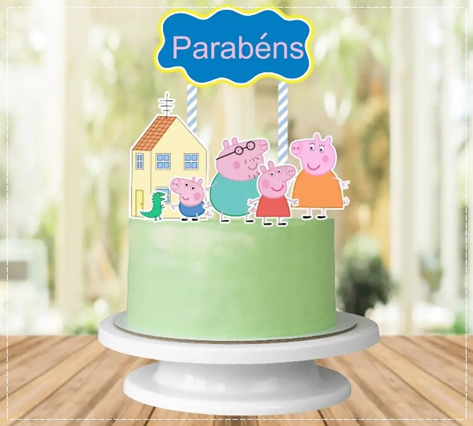 Arquivo de Corte Topo de Bolo Peppa Pig 23 1