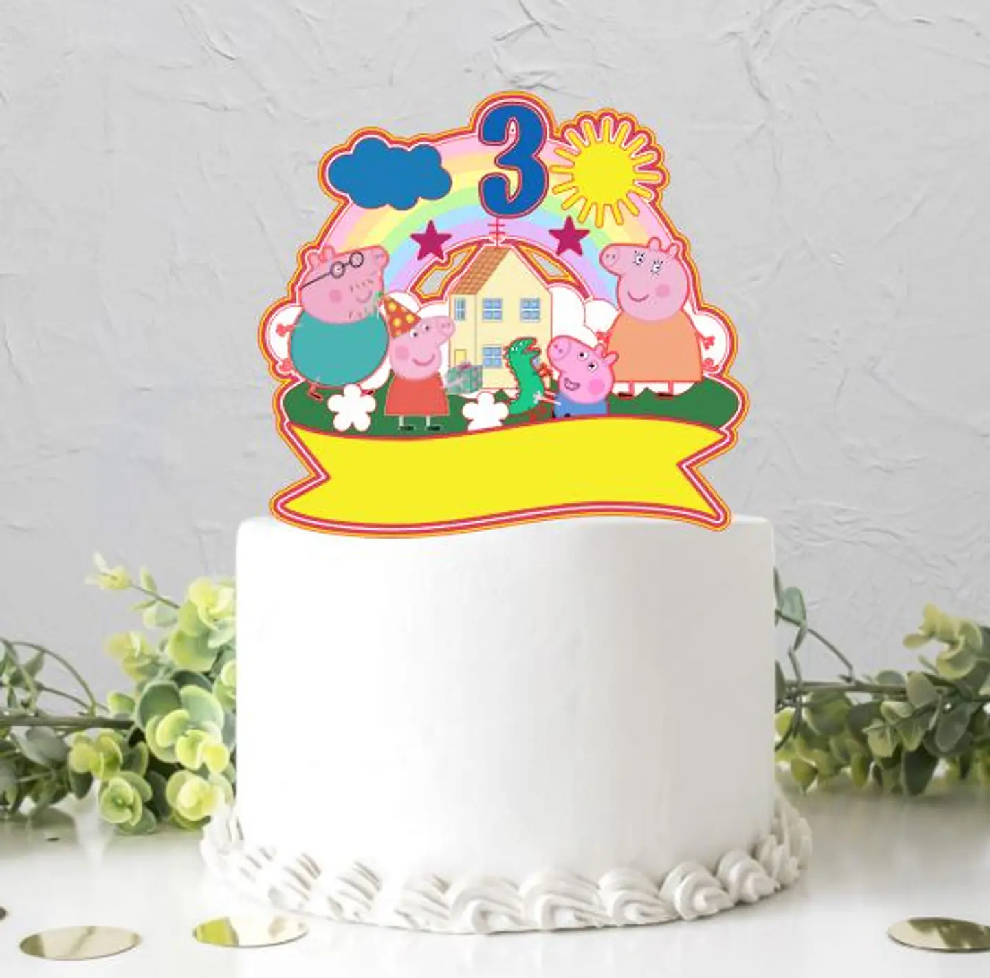 Arquivo de Corte Topo de Bolo Peppa Pig 6 1