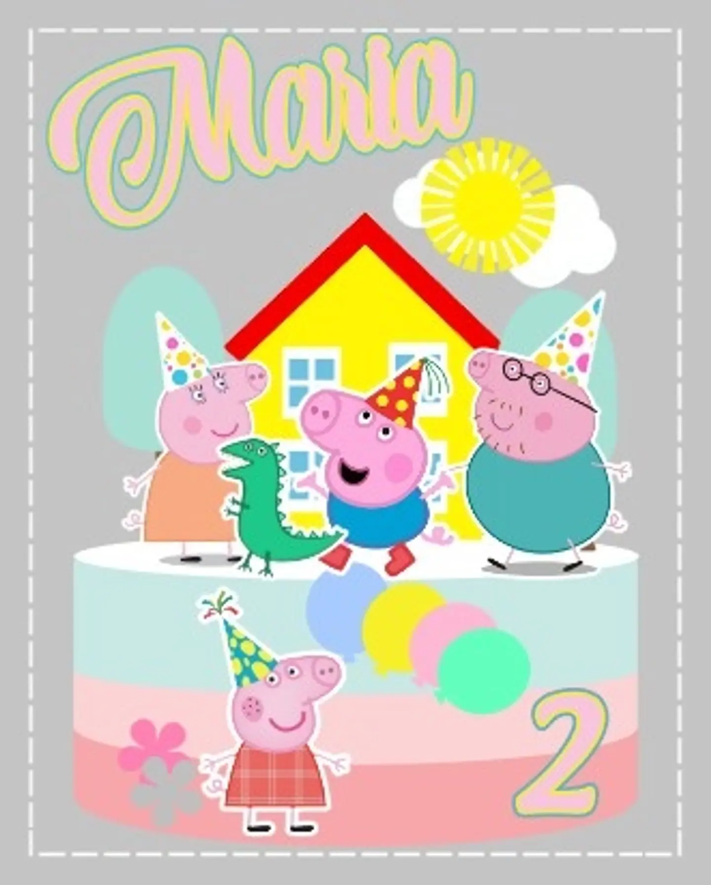 Arquivo de Corte Topo de Bolo Peppa Pig 4 1