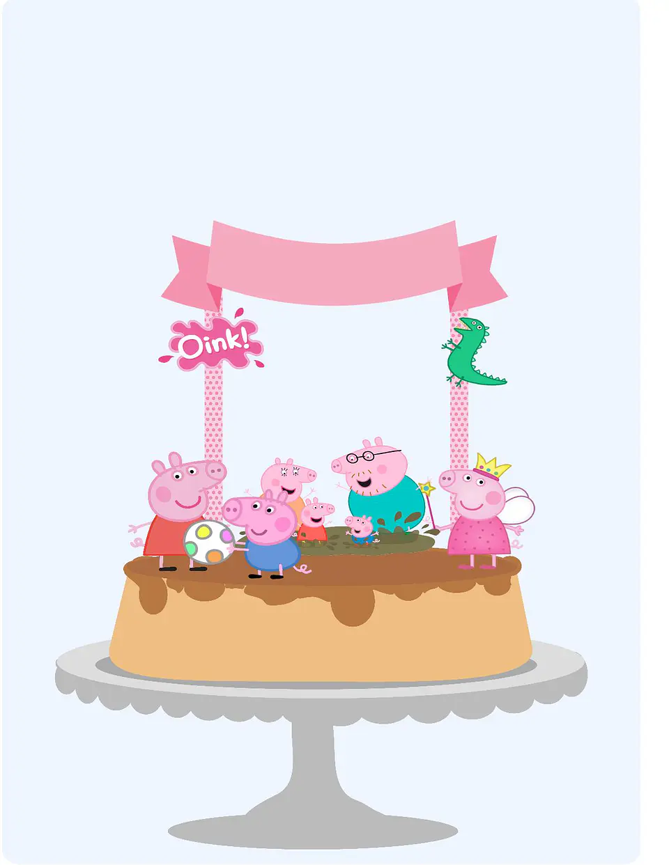 Arquivo de Corte Topo de Bolo Peppa Pig 1 1