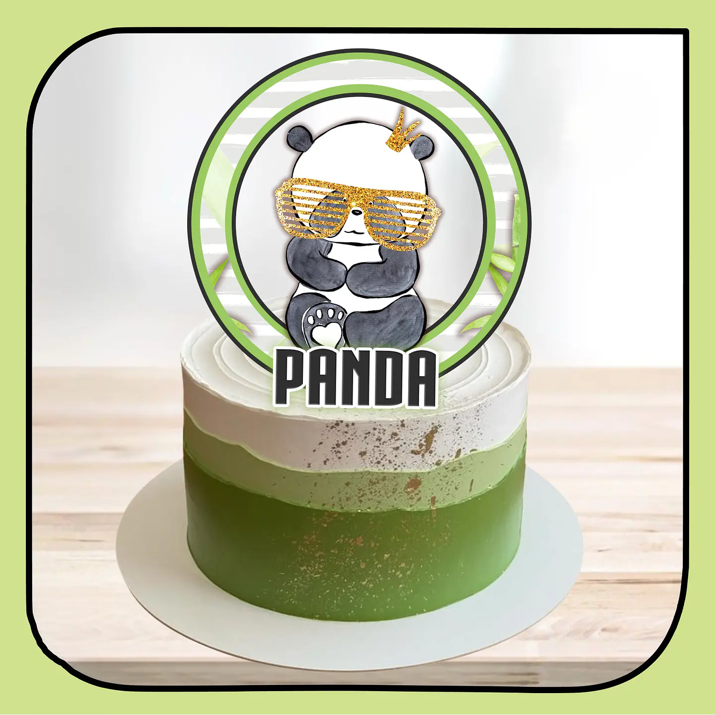 Arquivo de Corte Topo de Bolo Panda 18 1