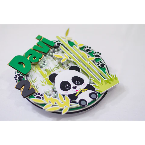 Arquivo de Corte Topo de Bolo Panda 11