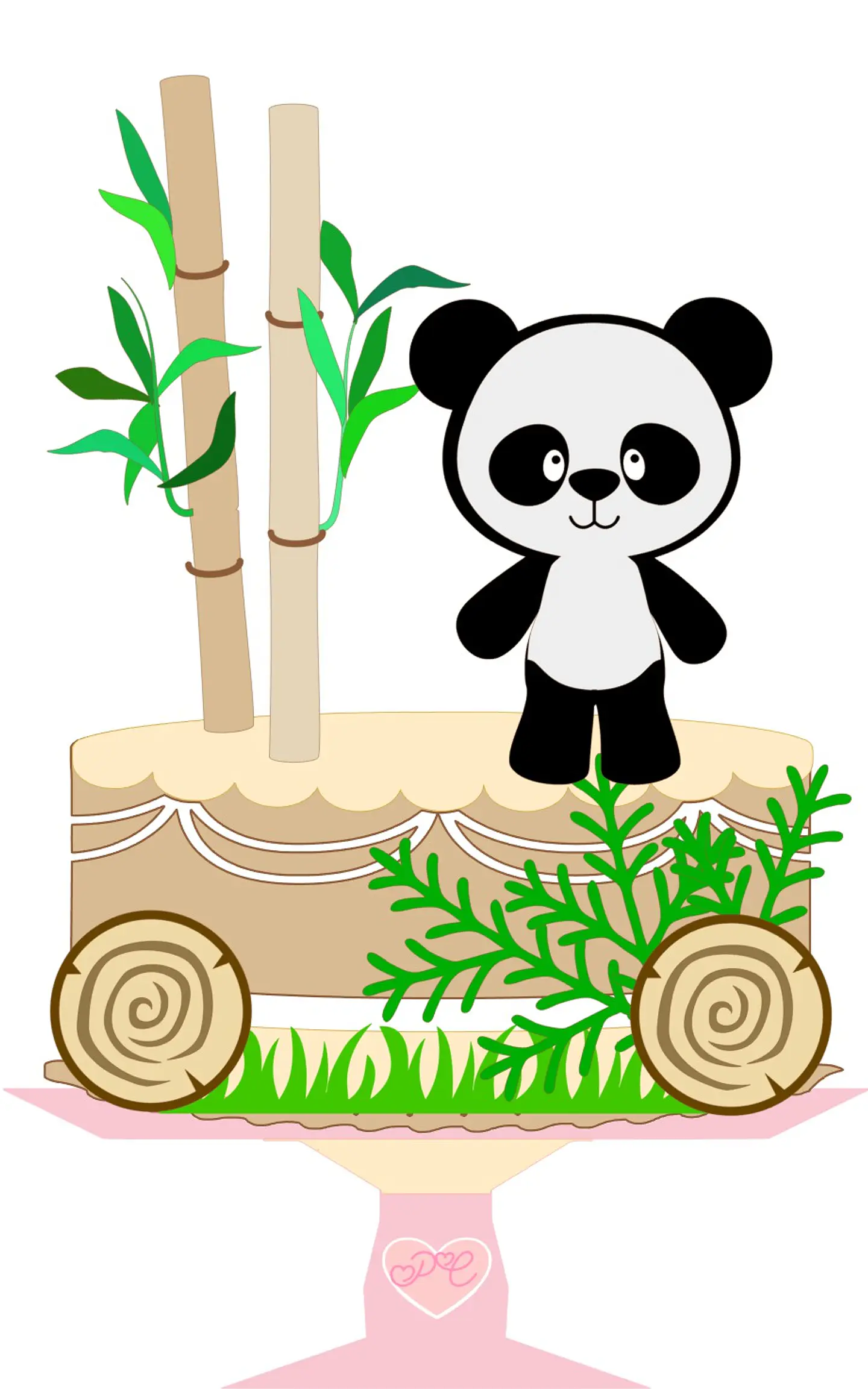 Arquivo de Corte Topo de Bolo Panda 9 1