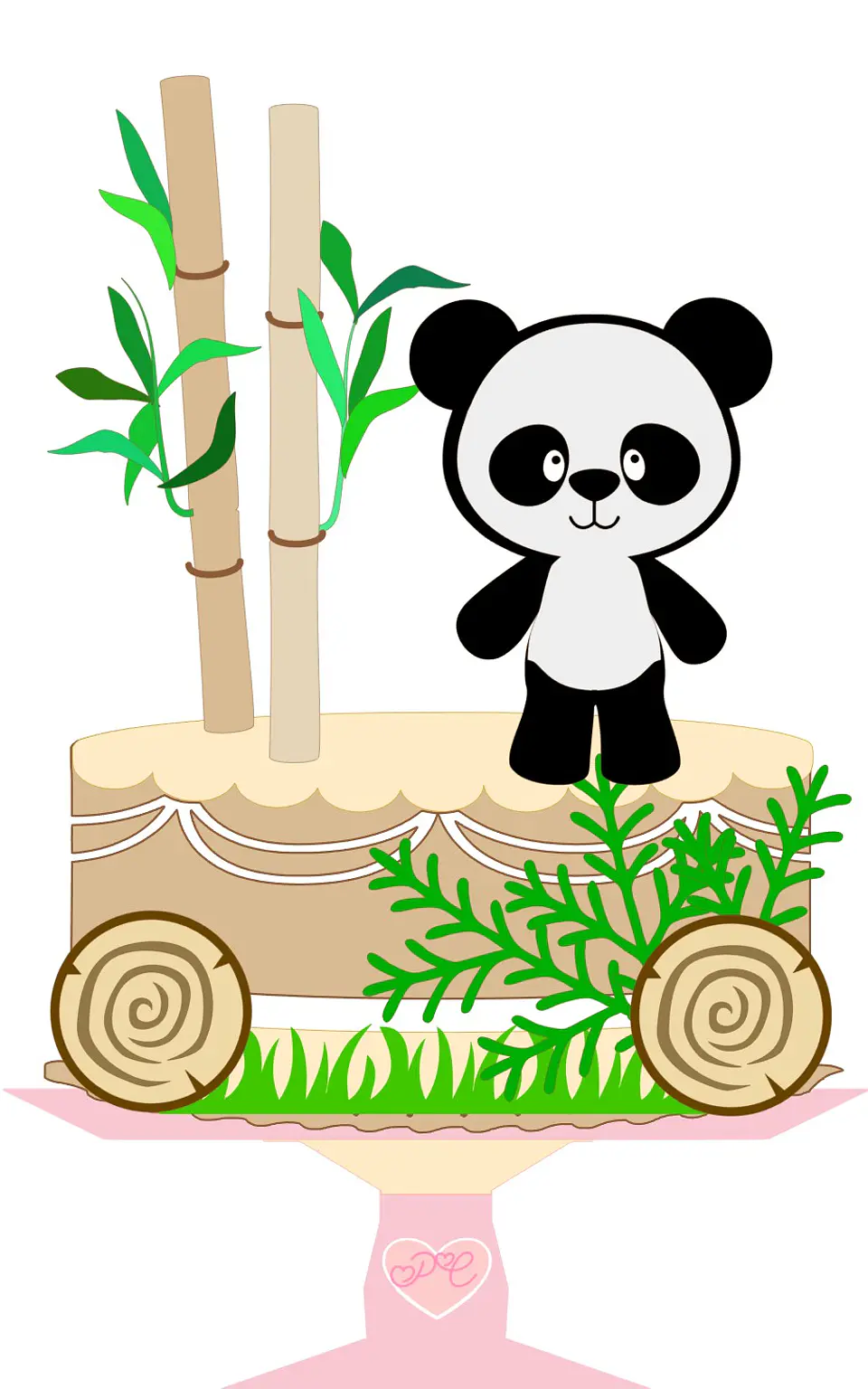 Arquivo de Corte Topo de Bolo Panda 9 1