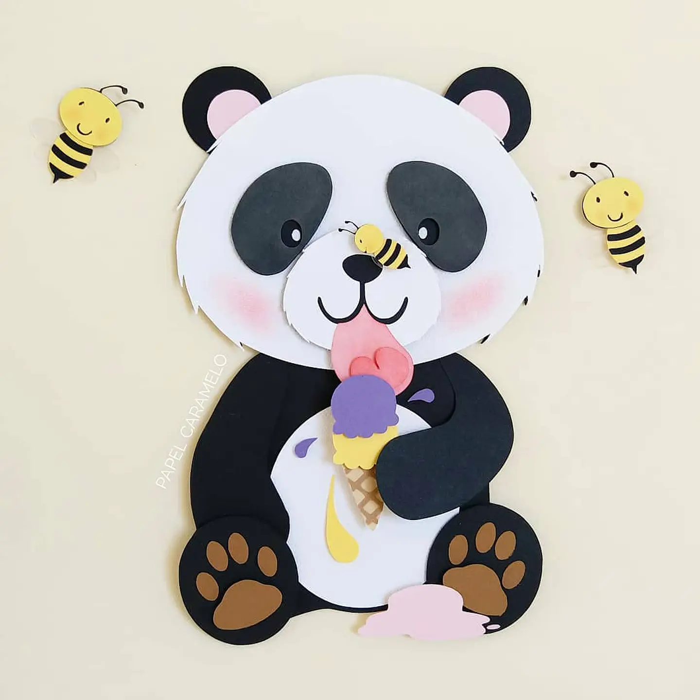 Arquivo de Corte Topo de Bolo Panda 7 1