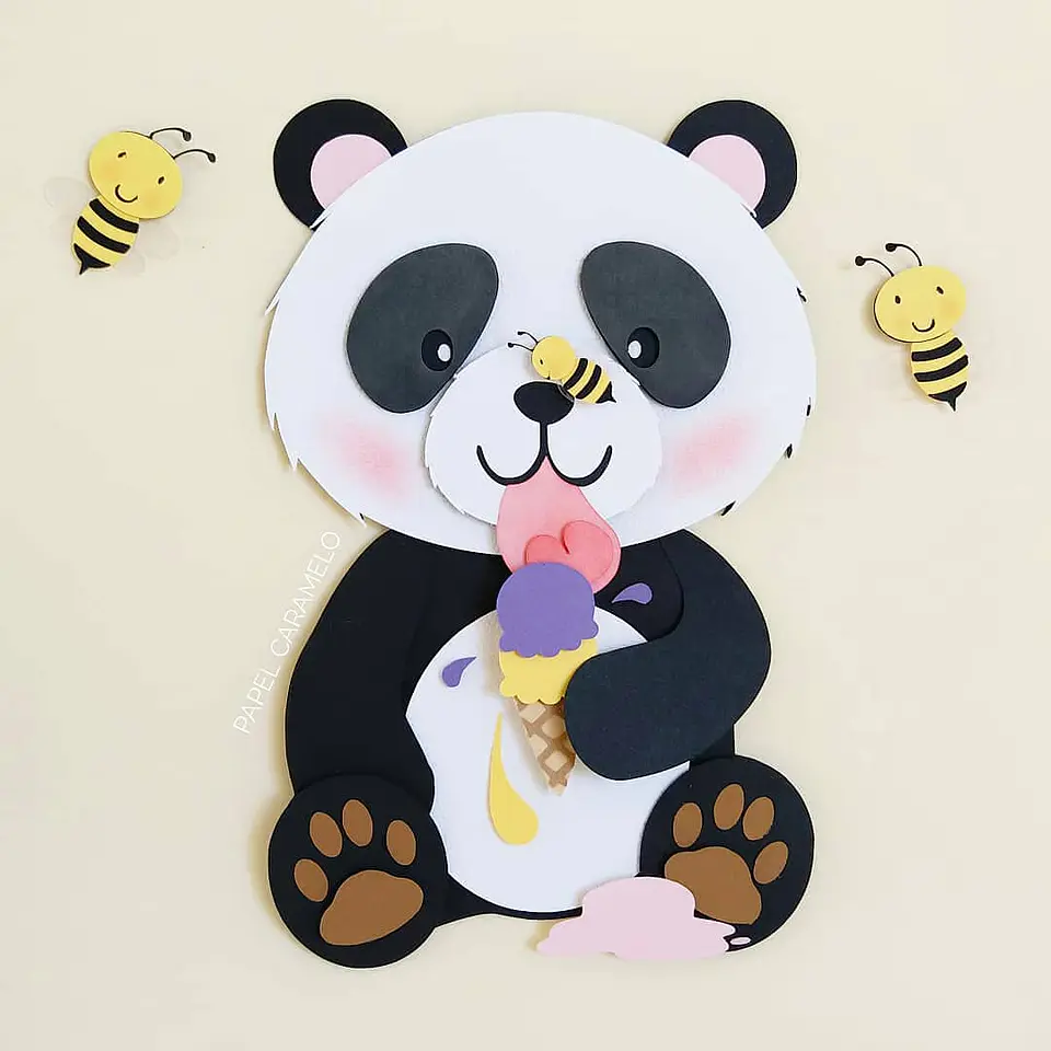 Arquivo de Corte Topo de Bolo Panda 7 1