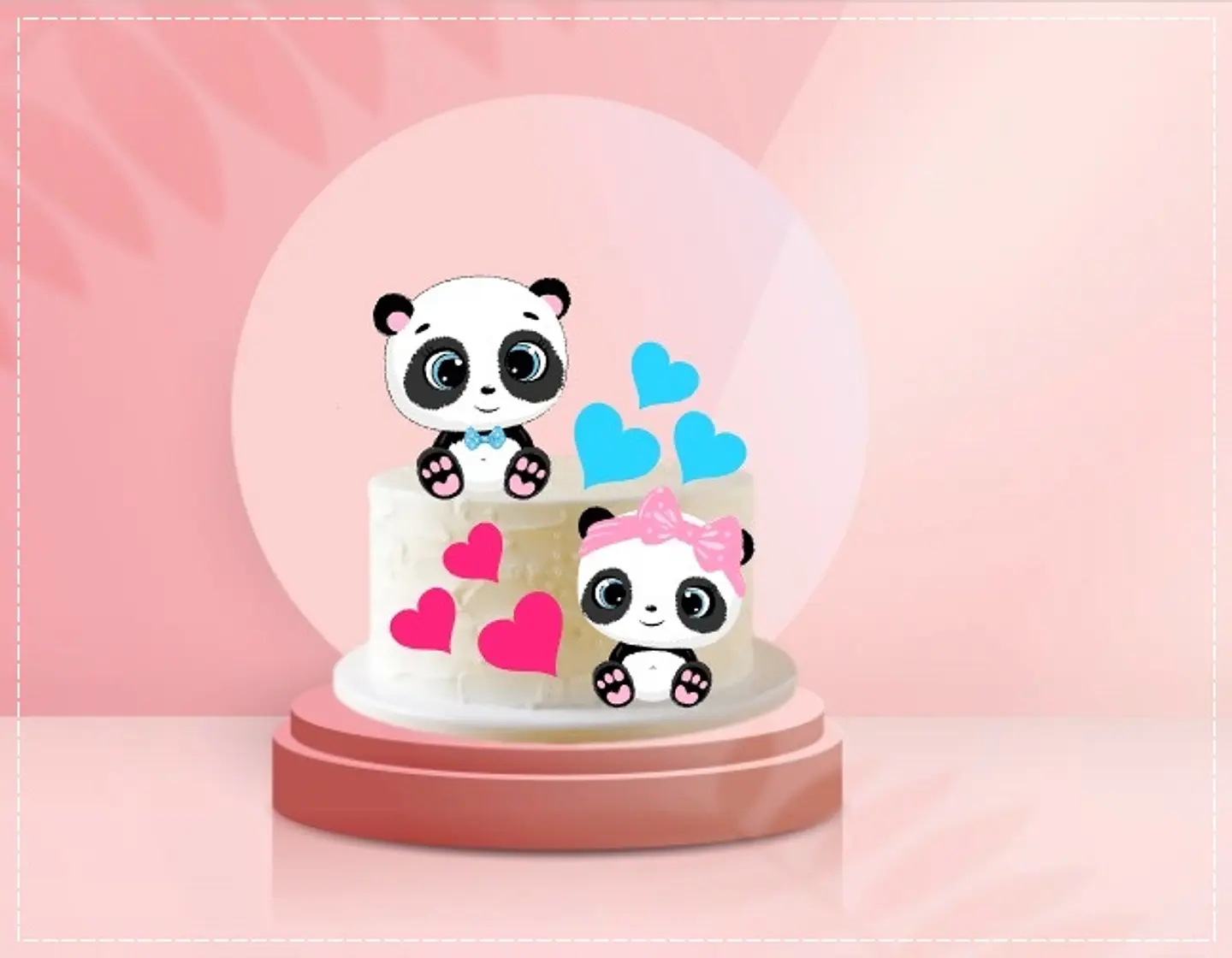 Arquivo de Corte Topo de Bolo Panda 2 1