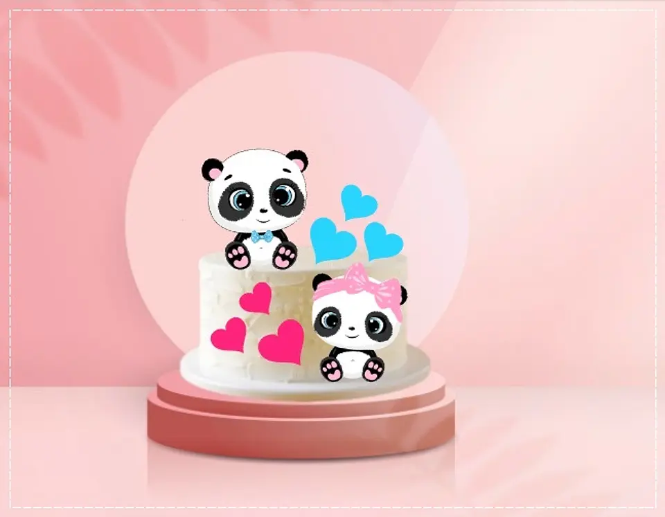 Arquivo de Corte Topo de Bolo Panda 2 1