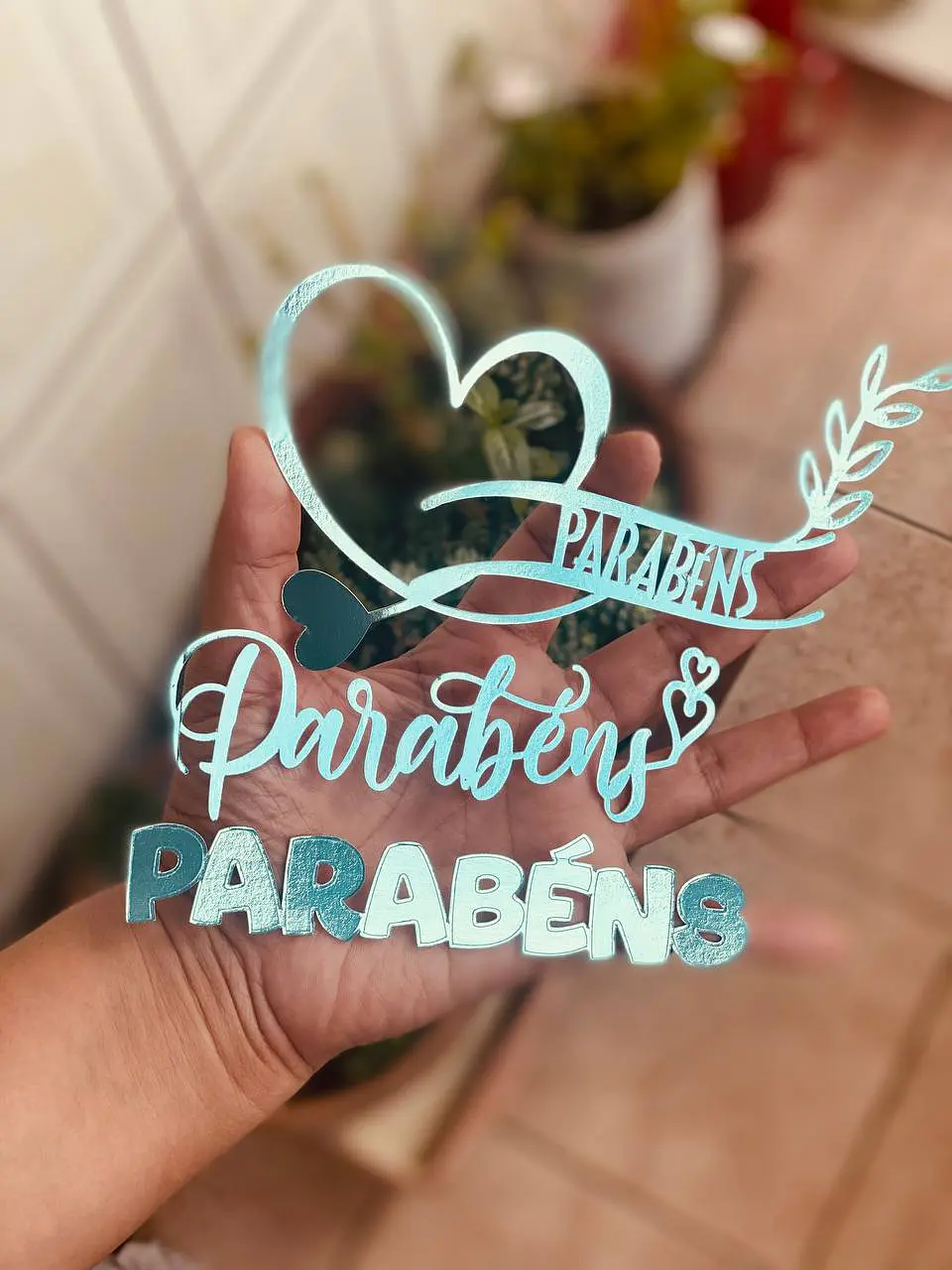 Arquivo de Corte Topo de Bolo Parabéns 45 1
