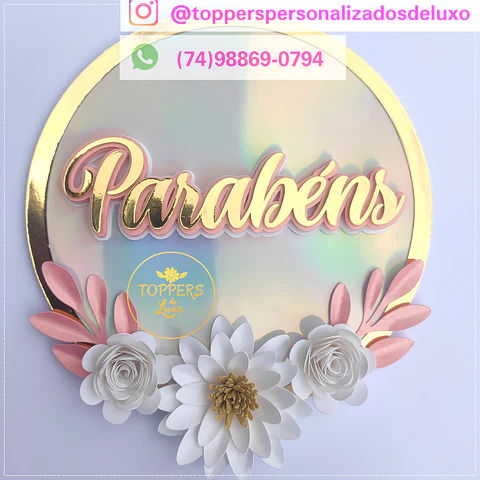 Arquivo de Corte Topo de Bolo Parabéns 36