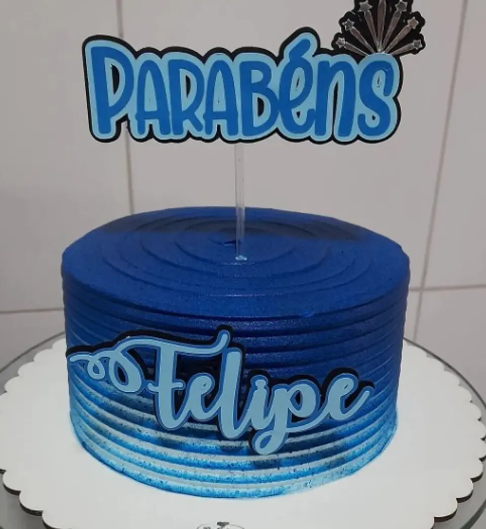 Arquivo de Corte Topo de Bolo Parabéns 27 1