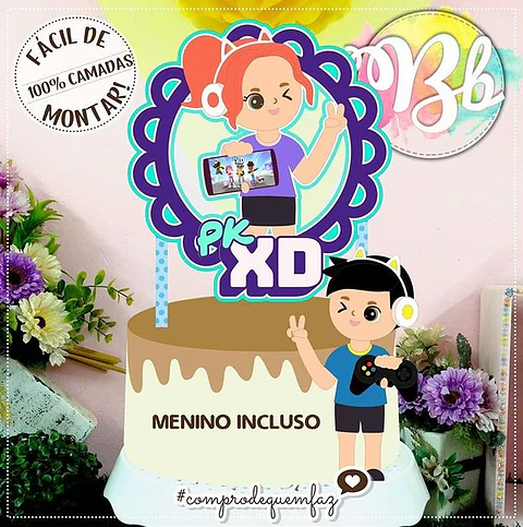 Arquivo de Corte Topo de Bolo Pk Xd 4