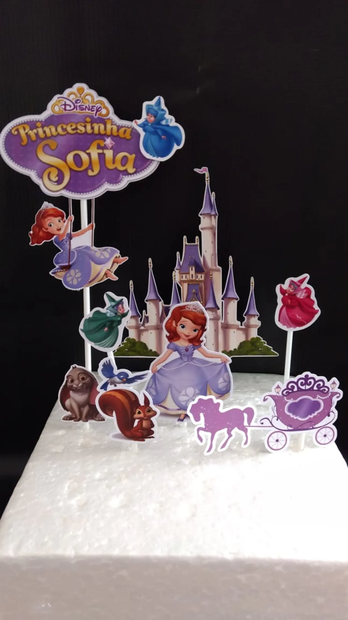 Arquivo de Corte Topo de Bolo Princesa Sofia 14 1