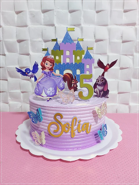 Arquivo de Corte Topo de Bolo Princesa Sofia 13