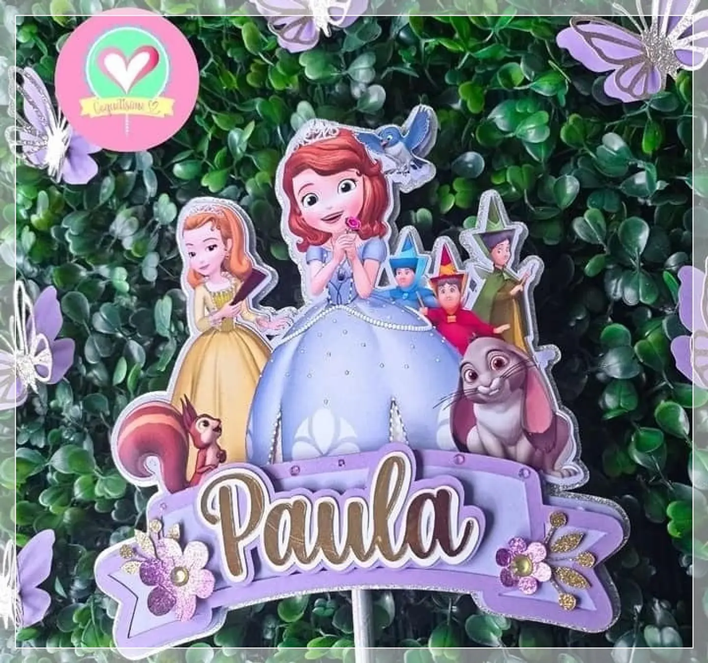 Arquivo de Corte Topo de Bolo Princesa Sofia 5 1