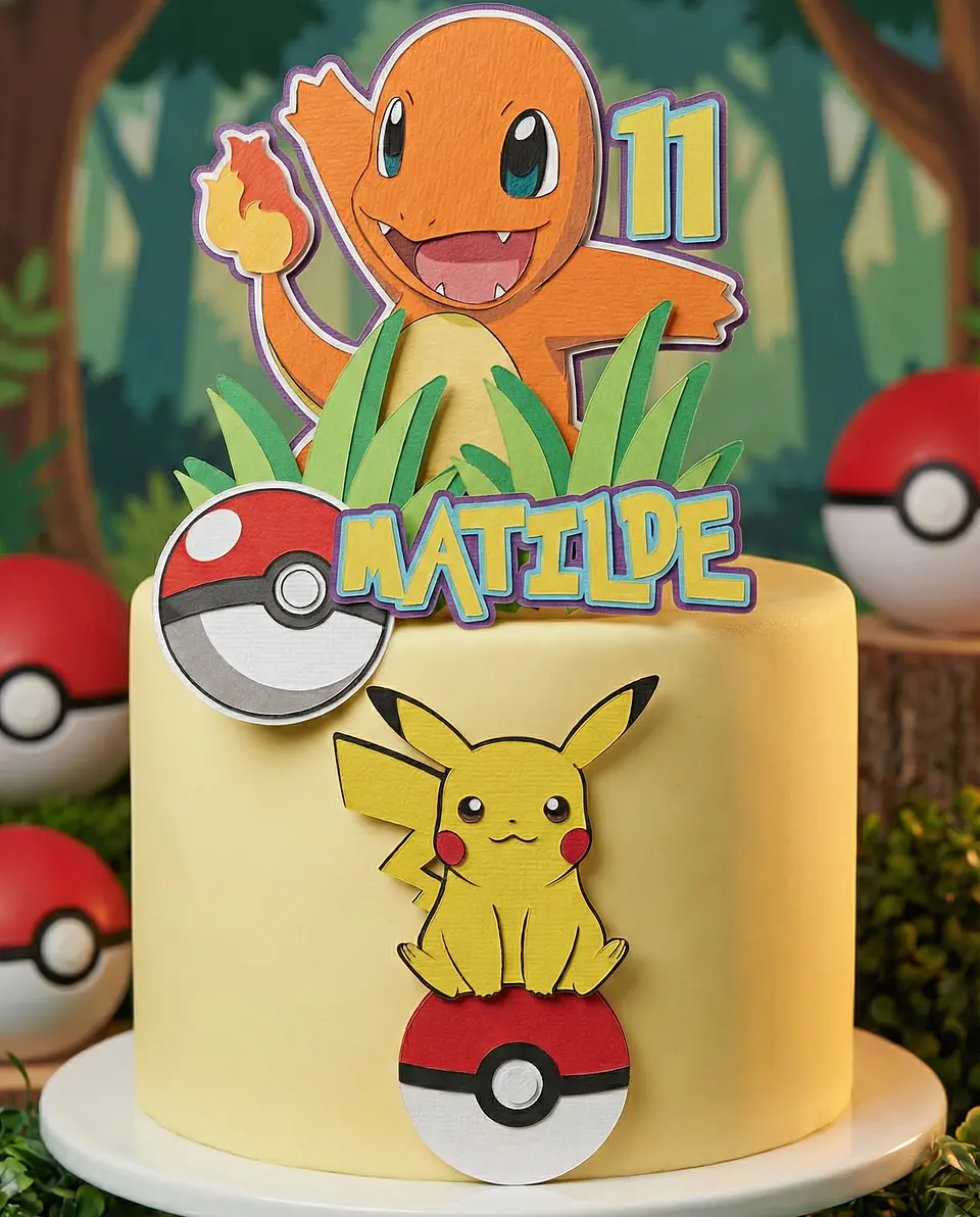 Arquivo de Corte Topo de Bolo Pokémon 33 1