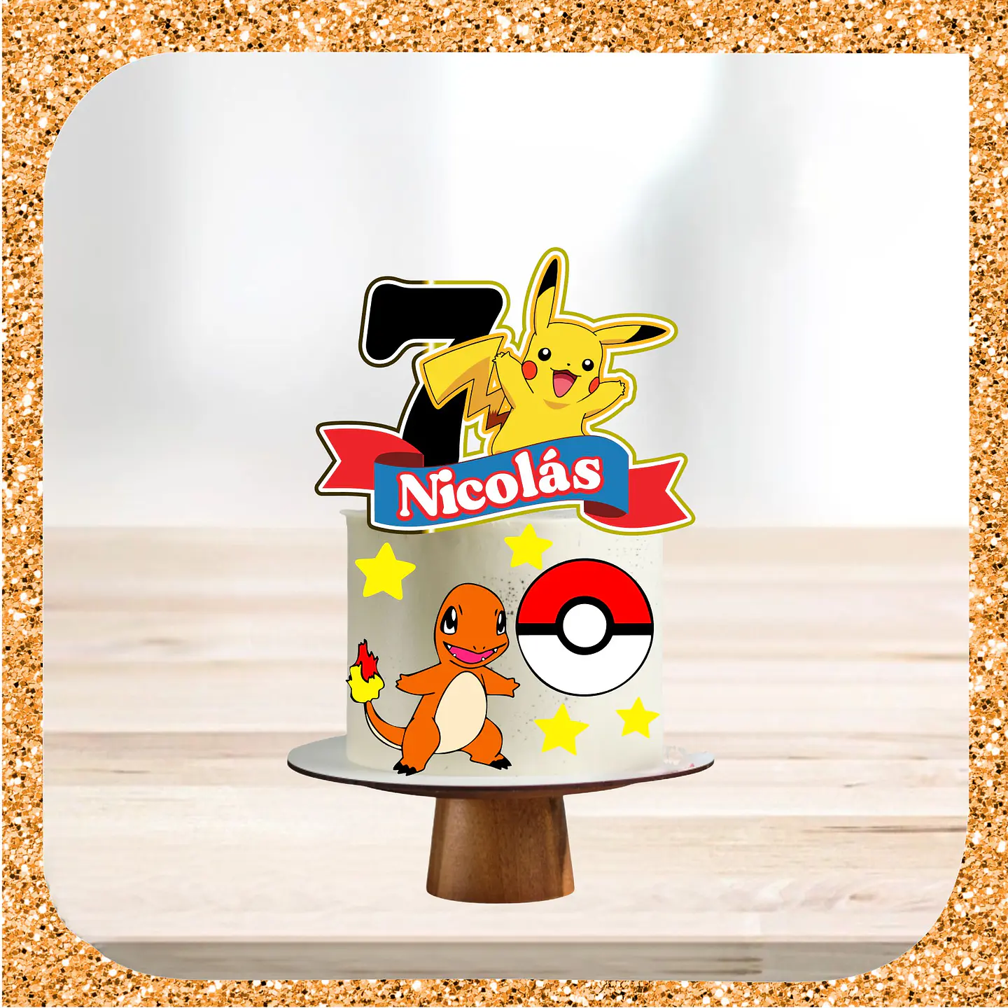 Arquivo de Corte Topo de Bolo Pokémon 25 1