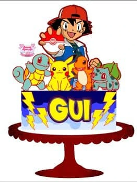 Arquivo de Corte Topo de Bolo Pokémon 20
