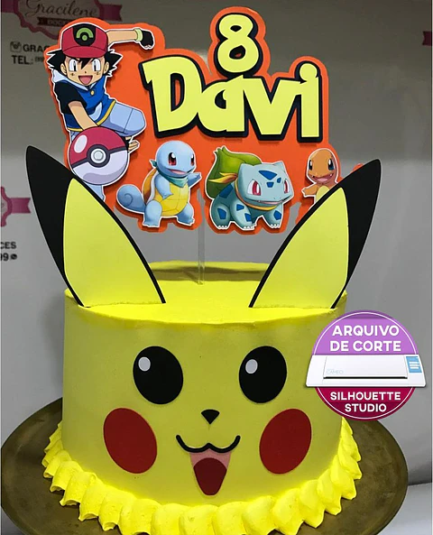Arquivo de Corte Topo de Bolo Pokémon 16
