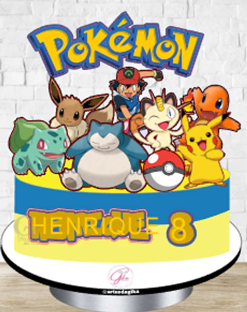 Arquivo de Corte Topo de Bolo Pokémon 12