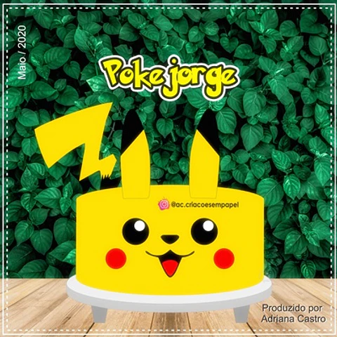 Arquivo de Corte Topo de Bolo Pokémon 7