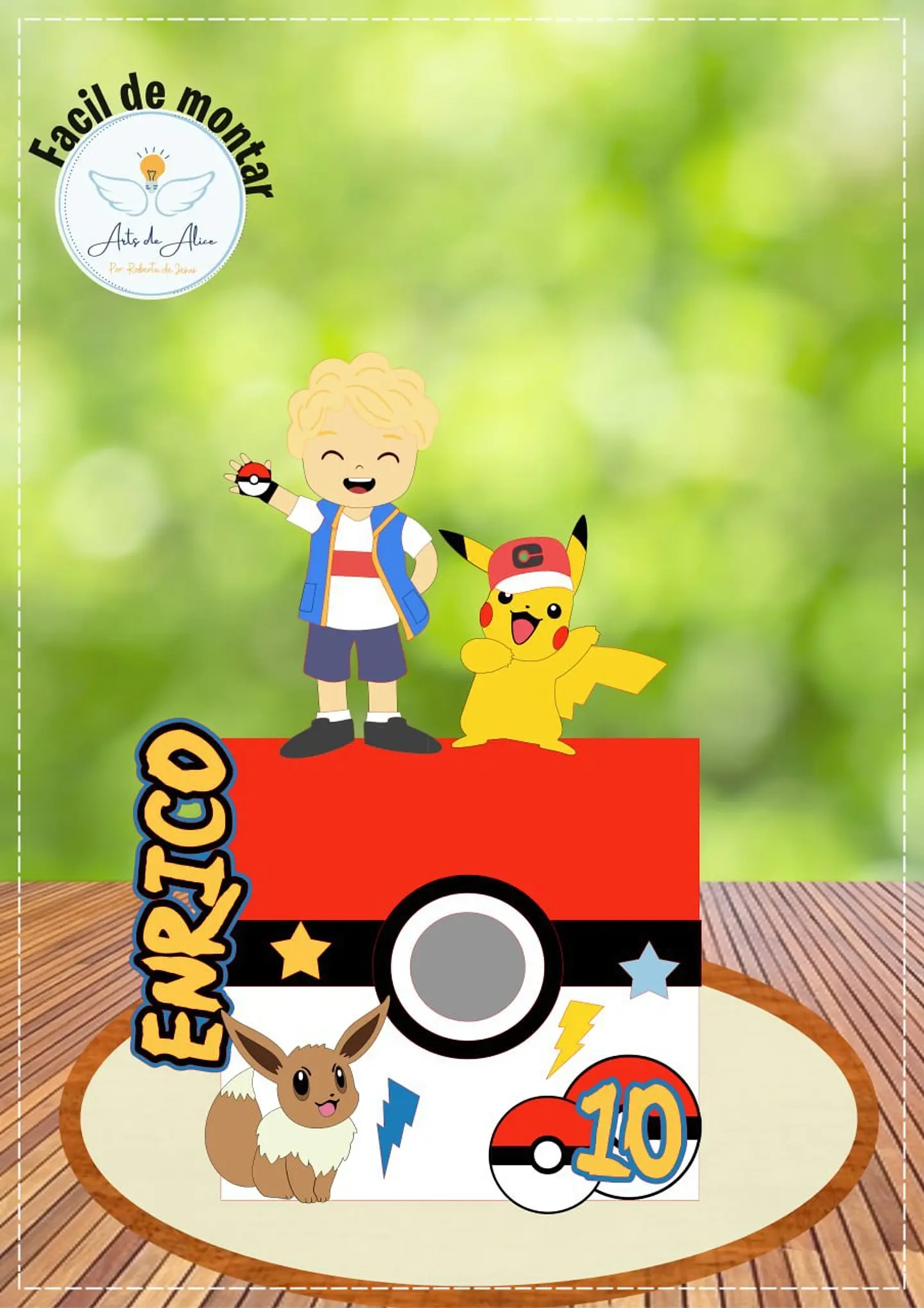 Arquivo de Corte Topo de Bolo Pokémon 1 1