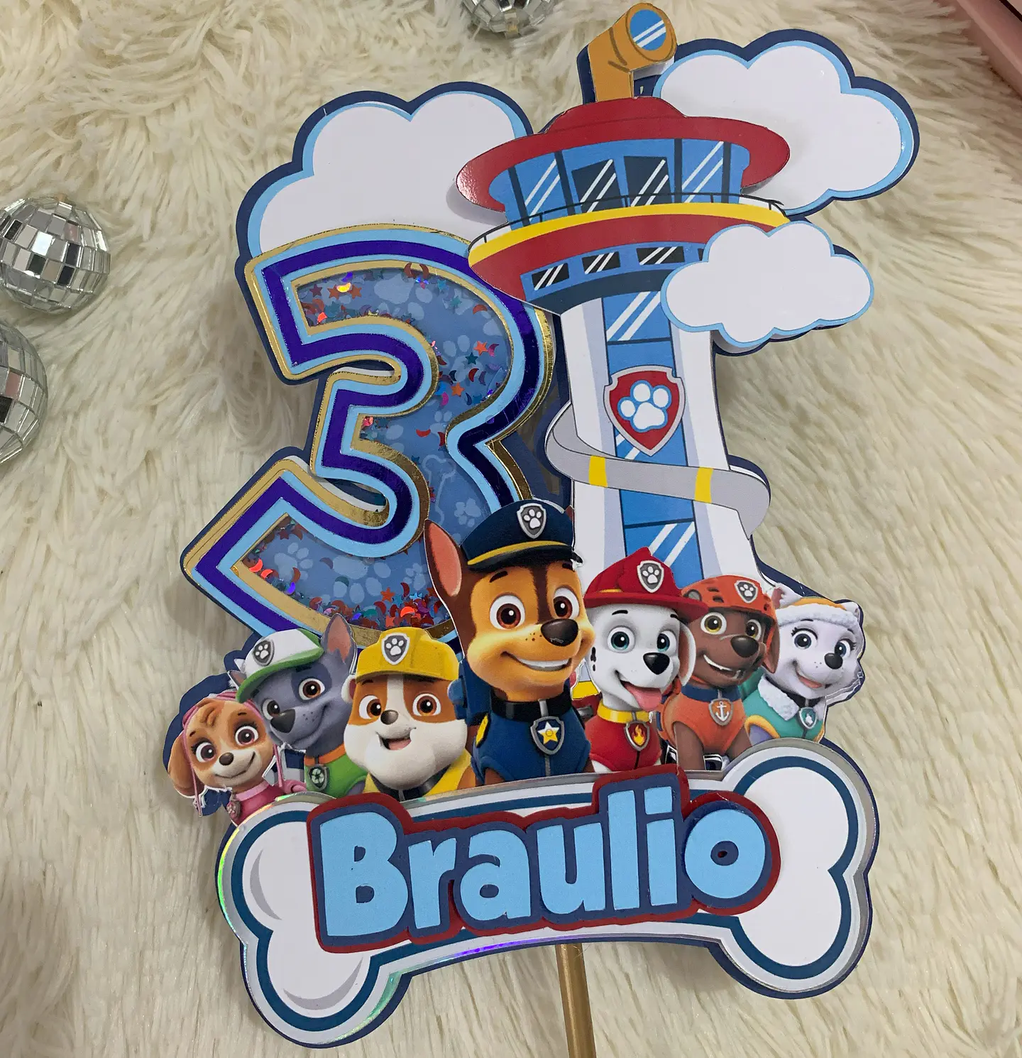 Arquivo de Corte Topo de Bolo Patrulha Canina 50 1