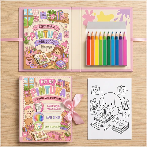 Arquivo de Corte Kit de Colorir Bobbie Goods Menina 1