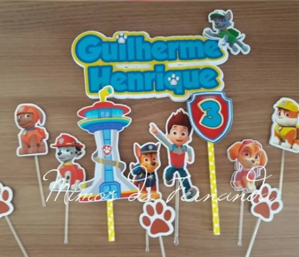Arquivo de Corte Topo de Bolo Patrulha Canina 13 1