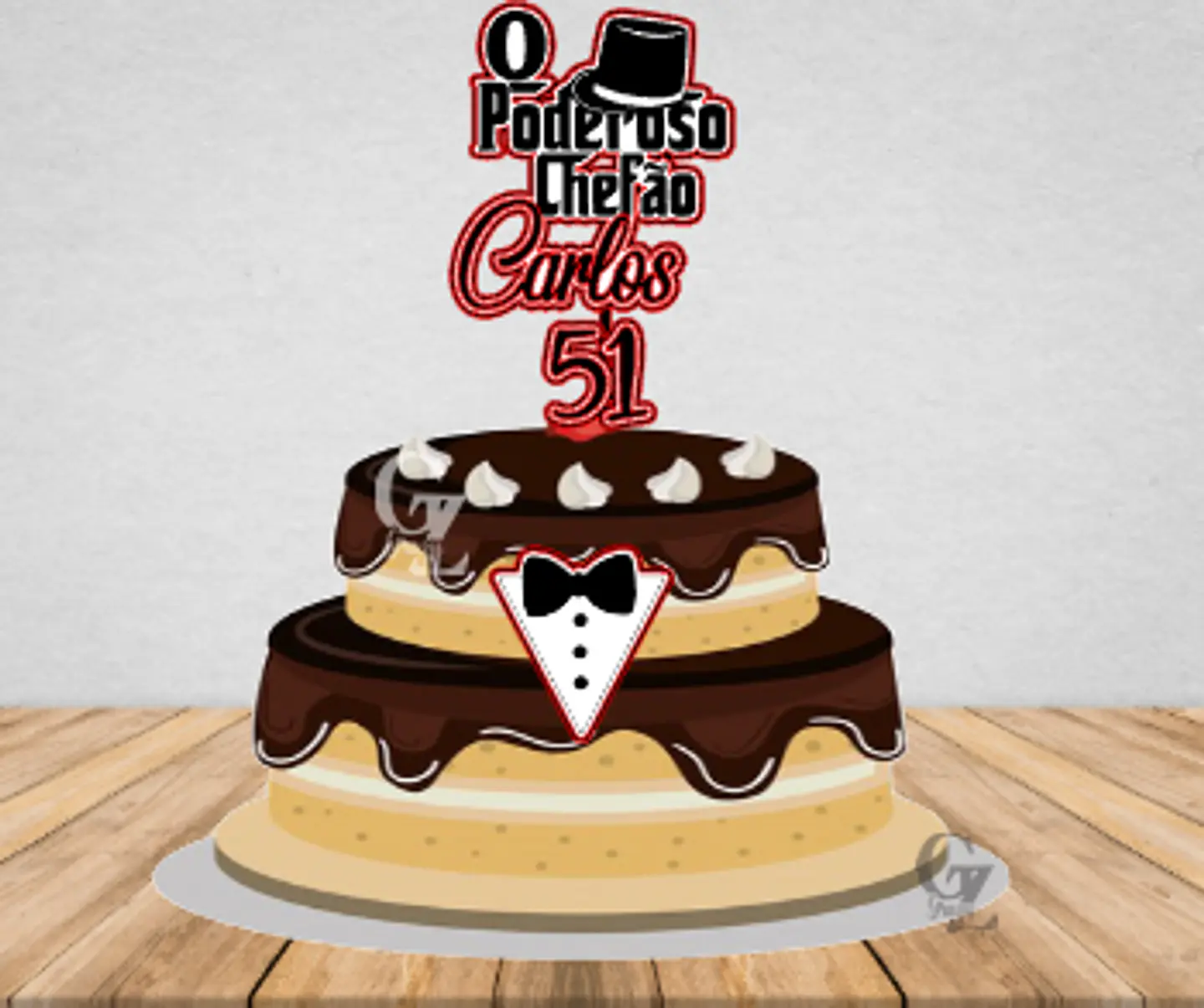 Arquivo de Corte Topo de Bolo Poderoso Chefão 1 1
