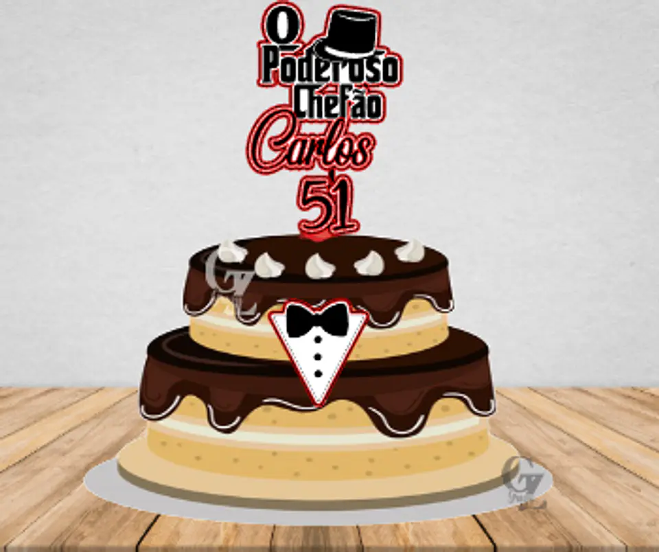 Arquivo de Corte Topo de Bolo Poderoso Chefão 1 1
