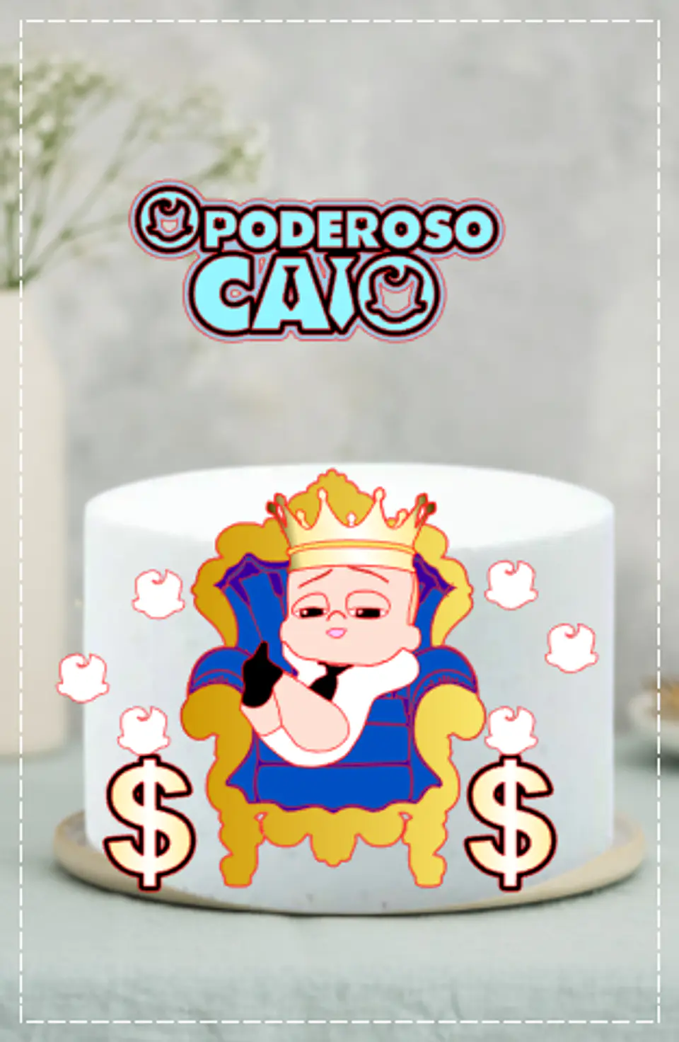 Arquivo de Corte Topo de Bolo Poderoso Chefinho 14 1