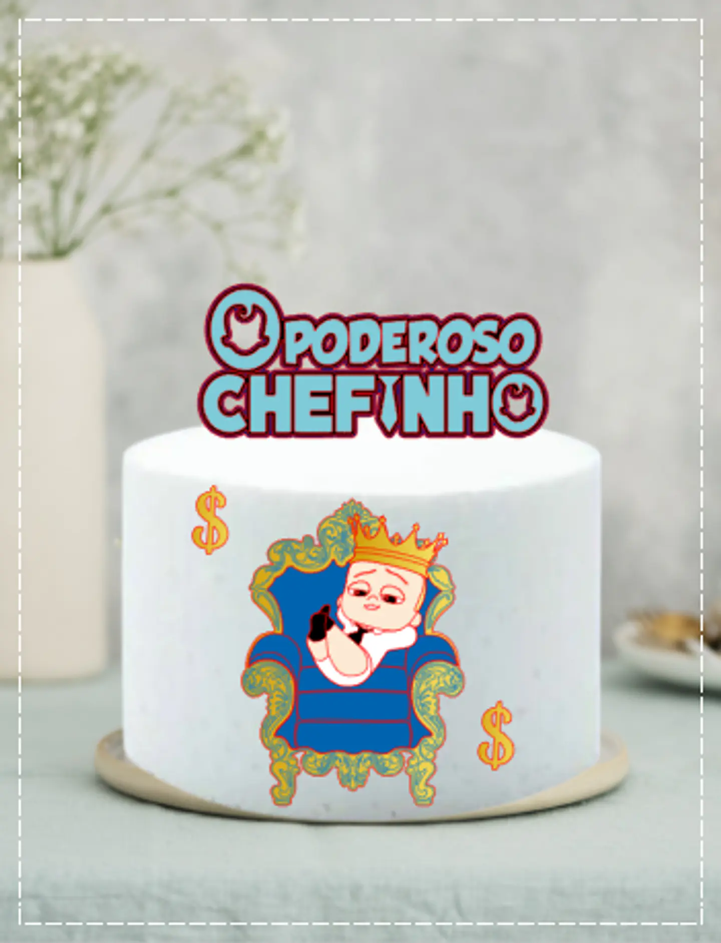 Arquivo de Corte Topo de Bolo Poderoso Chefinho 13 1