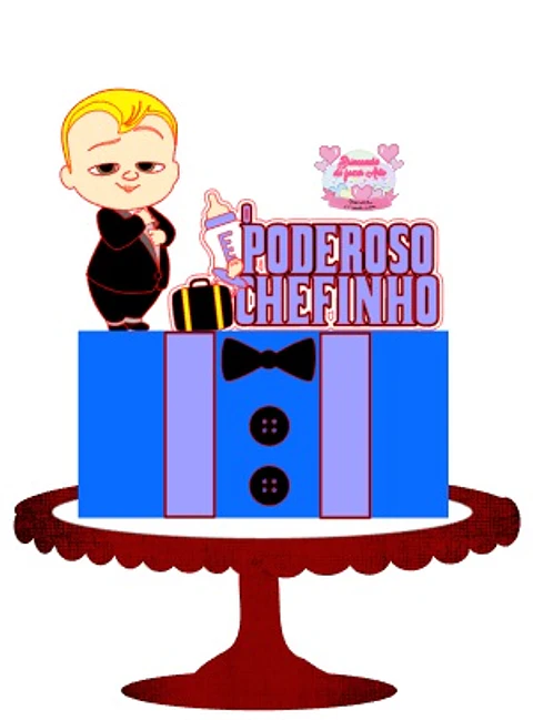Arquivo de Corte Topo de Bolo Poderoso Chefinho 12
