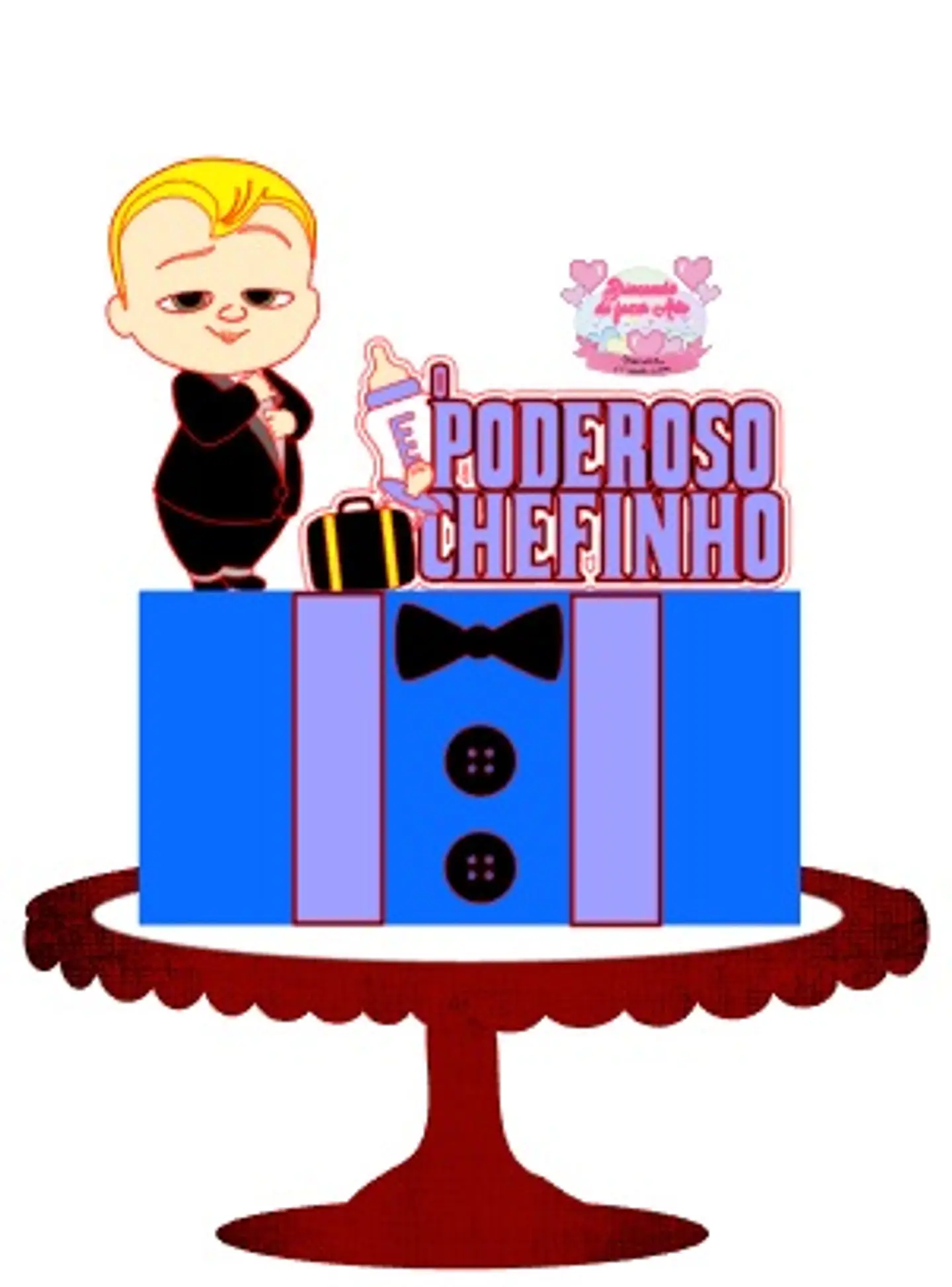 Arquivo de Corte Topo de Bolo Poderoso Chefinho 12 1