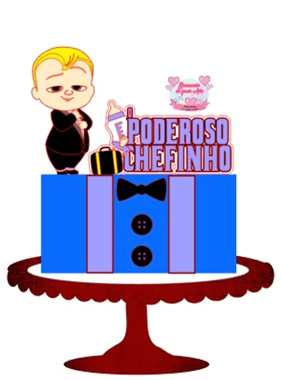 Arquivo de Corte Topo de Bolo Poderoso Chefinho 12 1