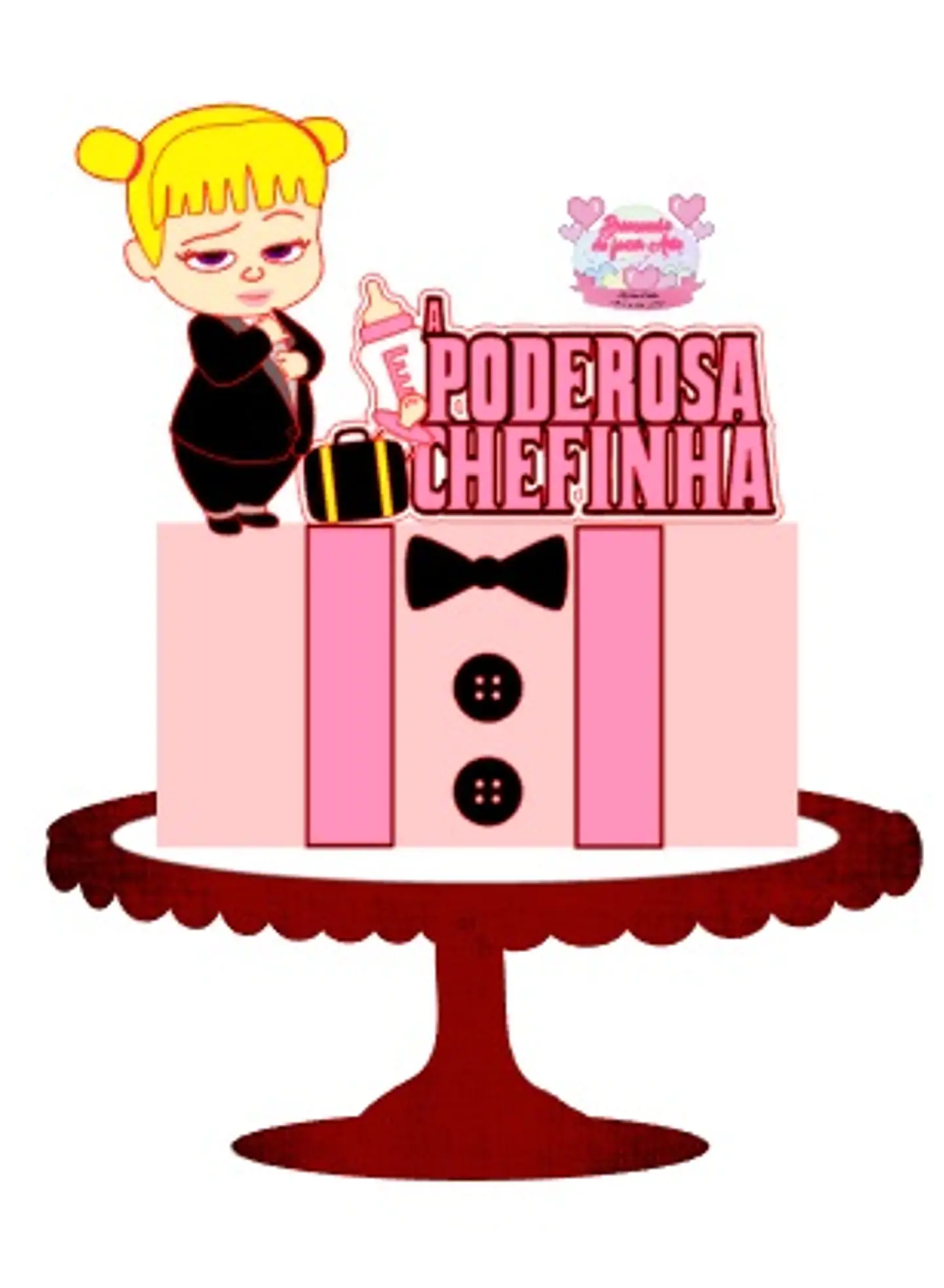Arquivo de Corte Topo de Bolo Poderosa Chefinha 3 1
