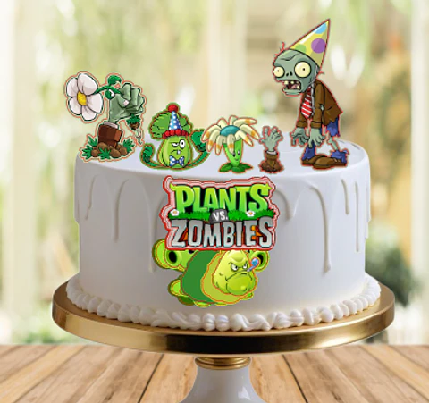 Arquivo de Corte Topo de Bolo Plants vs Zombies 5