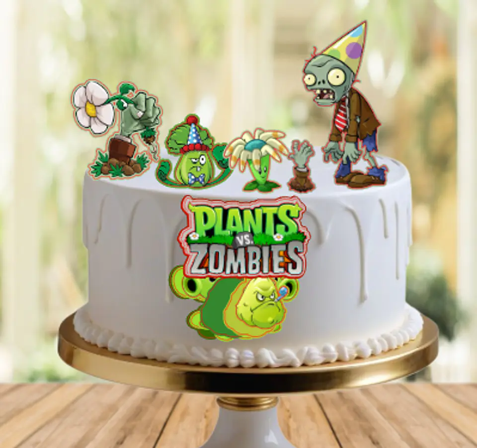 Arquivo de Corte Topo de Bolo Plants vs Zombies 5 1