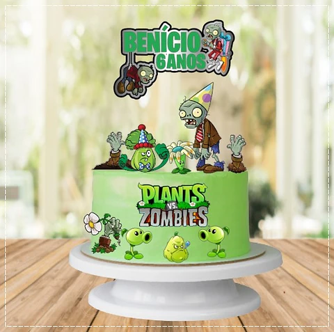 Arquivo de Corte Topo de Bolo Plants vs Zombies 4