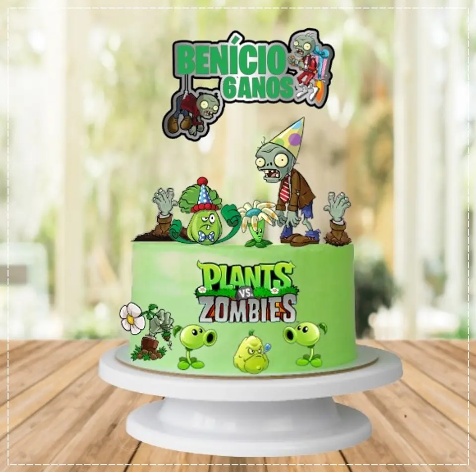 Arquivo de Corte Topo de Bolo Plants vs Zombies 4 1