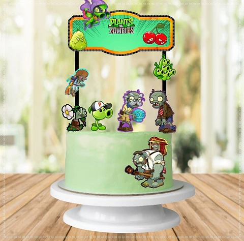 Arquivo de Corte Topo de Bolo Plants vs Zombies 3