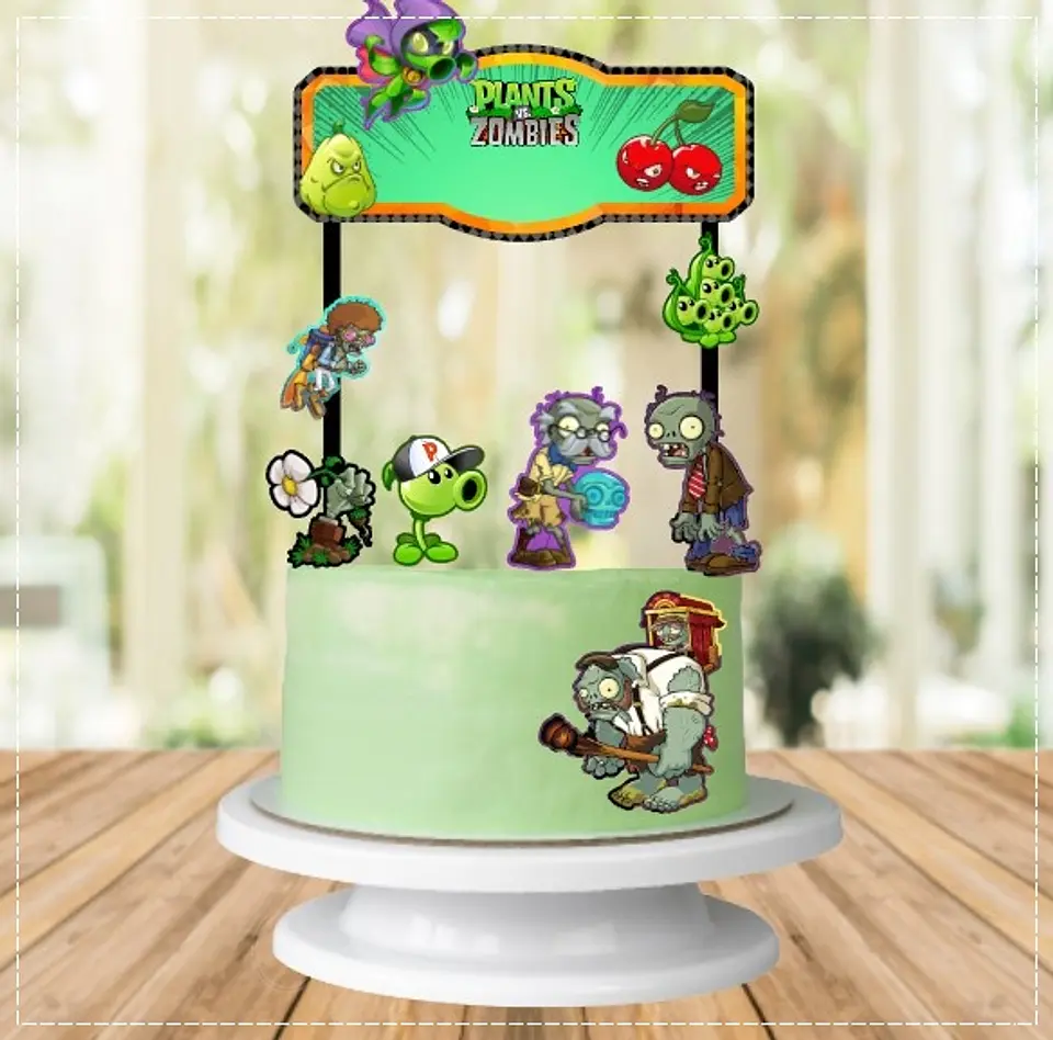 Arquivo de Corte Topo de Bolo Plants vs Zombies 3 1