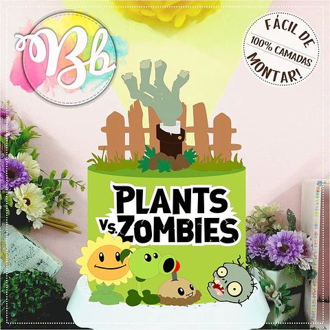 Arquivo de Corte Topo de Bolo Plants vs Zombies 2