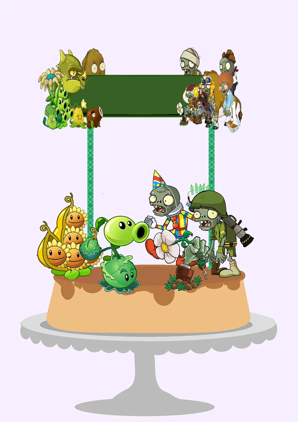 Arquivo de Corte Topo de Bolo Plants vs Zombies 1 1