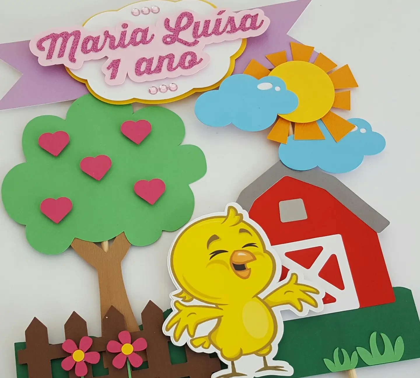 Arquivo de Corte Topo de Bolo Pintinho Amarelinho 1 1