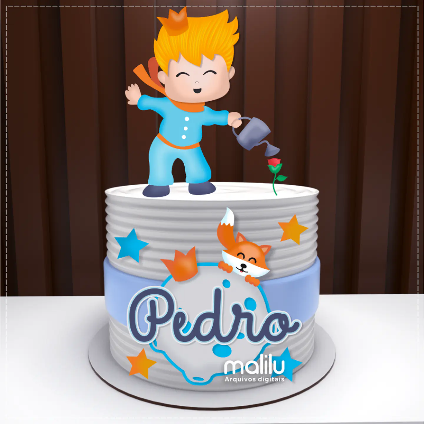 Arquivo de Corte Topo de Bolo Pequeno Príncipe 1 1