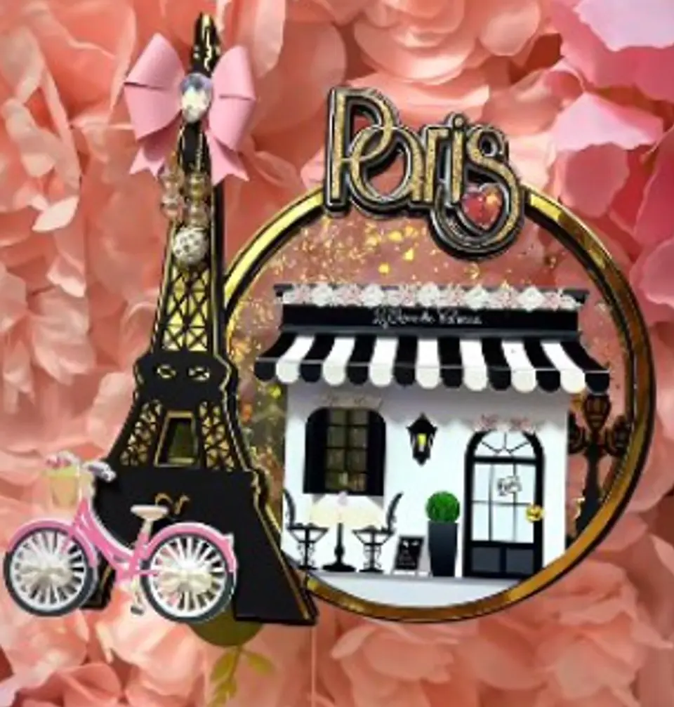 Arquivo de Corte Topo de Bolo Paris 13 1
