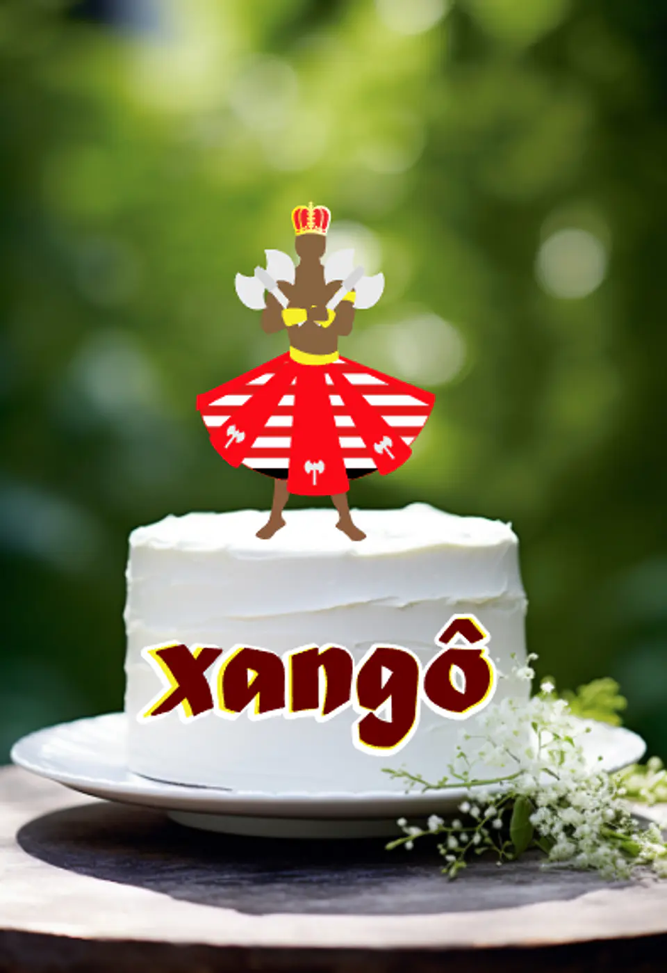 Arquivo de Corte Topo de Bolo Orixás Xango 1 1